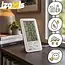 Izoxis Digitaal Weerstation met Binnen en Buiten Thermometer Hygrometer LCD Display 14,5 x 8 x 2,4 cm