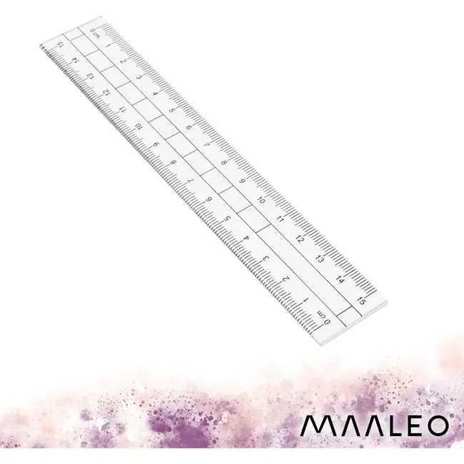 Maaleo Meetkundeset 7-delig met Passer, Liniaal 15 cm, Geodriehoeken en Gradenboog in Opbergdoos