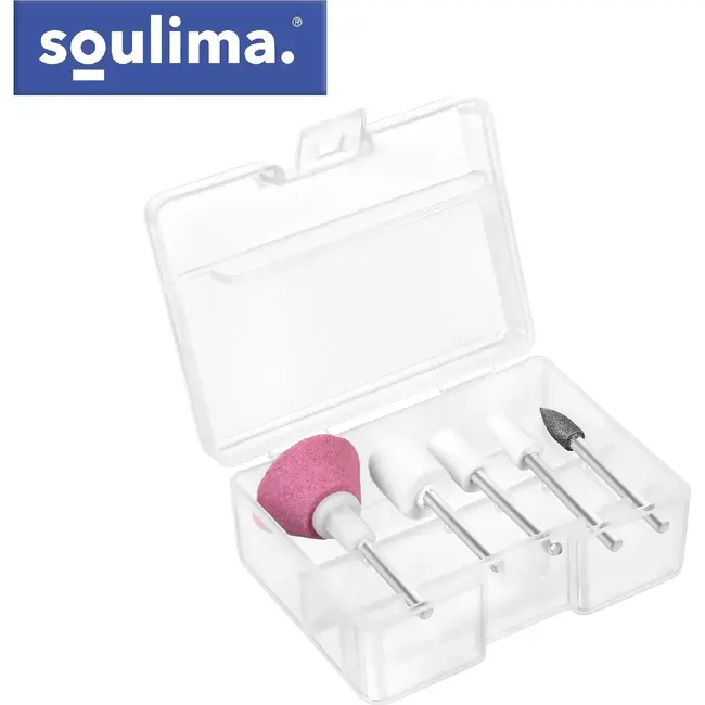 Soulima Draadloze Nagelfrees USB-C met 18.000 TPM, 6 Opzetstukken, LED Display en Oplaadstation