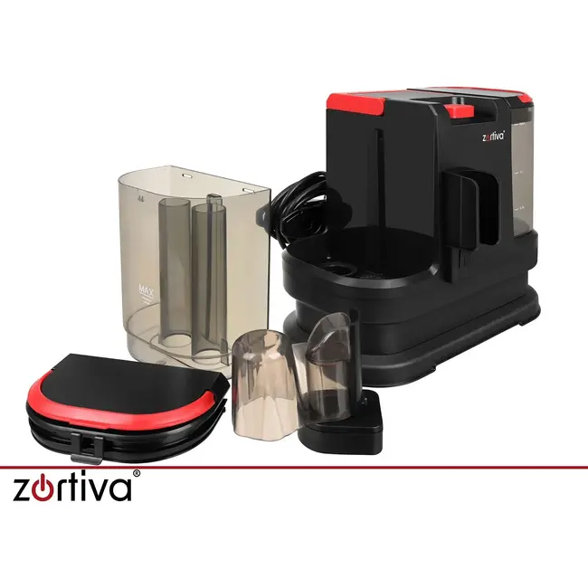 Zortiva Wasstofzuiger 800 W met 17.000 Pa, 1,8 L schoonwatertank en reiniging voor bekleding, tapijten en auto