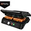 Ruhhy Elektrische contactgrill 2000 W met antiaanbaklaag, 180° tafelgrill, lekbak en temperatuurregeling