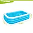 Trizand Opblaasbaar zwembad 185 x 130 x 50 cm met 350 l inhoud en 5 reparatiepleisters voor de tuin