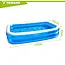 Trizand Opblaasbaar zwembad 262 x 175 x 50 cm met 700 l inhoud en 5 reparatiepleisters voor de tuin