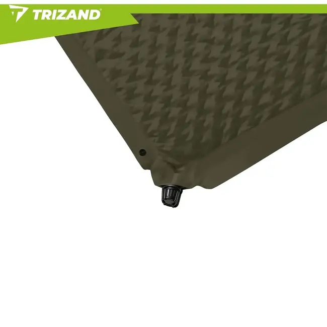 Trizand Zelfopblaasbare tweepersoons kampeermat 186 x 130 cm met transporthoes en reparatieset