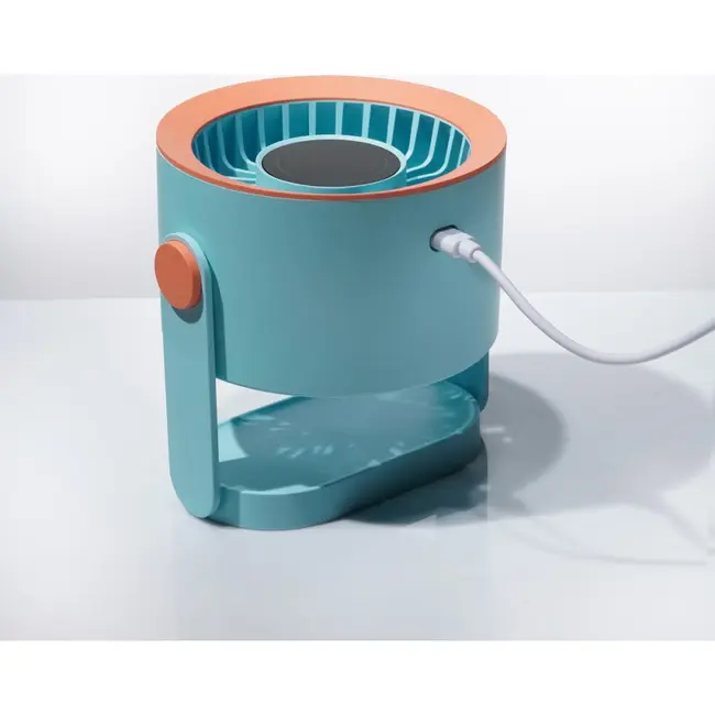 TIROSS Bureauventilator met led-display, 100 snelheden en USB-C aansluiting voor thuis en kantoor