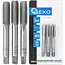 GEKO Handtapset M10 x 1,5 mm van HSS staal 3-delige set volgens DIN 352 voor nauwkeurig snijden van binnendraad