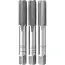GEKO Handtapset M10 x 1,5 mm van HSS staal 3-delige set volgens DIN 352 voor nauwkeurig snijden van binnendraad