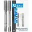 GEKO Handtapset M8 x 0,75 mm fijn draad HSS 2-delig voor binnendraad volgens DIN 2181 voor nauwkeurig draadsnijden