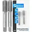 GEKO Handtapset M10 x 0,75 mm fijn draad HSS 2-delig voor binnendraad volgens DIN 2181 voor nauwkeurig draadsnijden