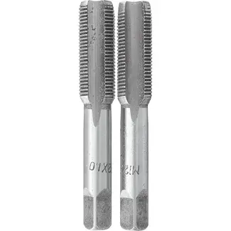GEKO Handtapset M12 x 1,0 mm fijn draad HSS 2-delig voor binnendraad volgens DIN 2181 voor nauwkeurig draadsnijden
