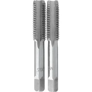 GEKO Handtapset M12 x 1,5 mm fijn draad HSS 2-delig voor binnendraad volgens DIN 2181 voor nauwkeurig draadsnijden