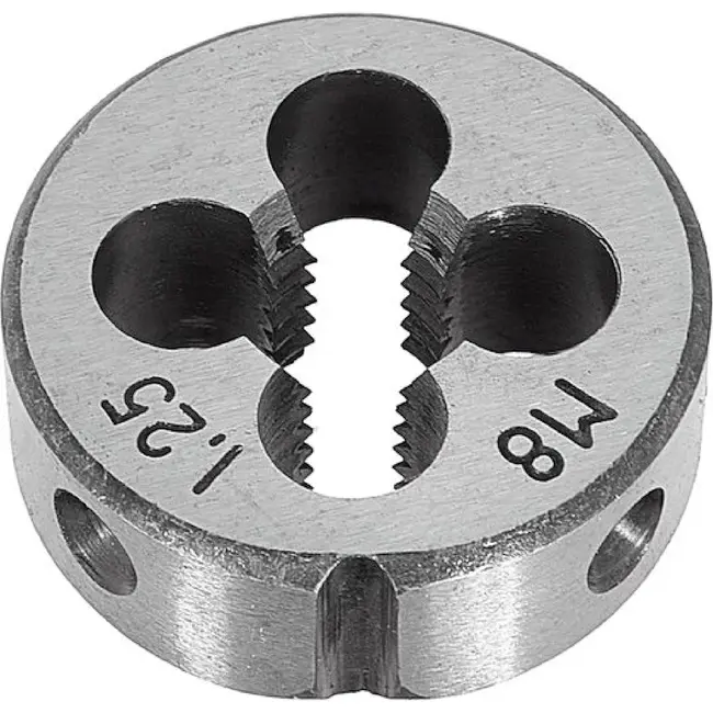 GEKO Snijplaat M8 x 1,25 mm HSS voor het snijden en herstellen van buitendraad volgens DIN 223