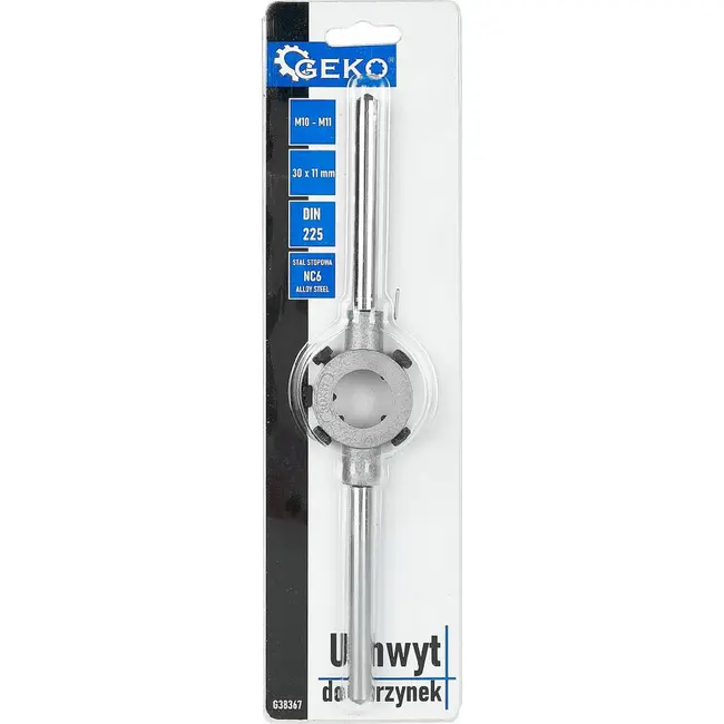 GEKO Snijplaathouder voor tapeind M10 - M11 30 x 11 mm NC6 staal volgens DIN 225