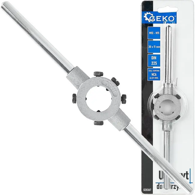 GEKO Snijplaathouder voor tapeind M10 - M11 30 x 11 mm NC6 staal volgens DIN 225