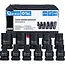 GEKO E-Torx slagdoppenset 1/2 inch 11-delig E6-E24 van CR-MO staal voor slagmoersleutel en handgereedschap