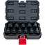 GEKO E-Torx slagdoppenset 1/2 inch 11-delig E6-E24 van CR-MO staal voor slagmoersleutel en handgereedschap