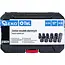 GEKO E-Torx slagdoppenset 1/2 inch 11-delig E6-E24 van CR-MO staal voor slagmoersleutel en handgereedschap