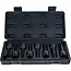 GEKO TORX Slagdoppenset 1/2 Inch 8-delig CR-MO met Maten T30 T40 T45 T50 T55 T60 T70 en T80