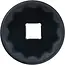 GEKO Slagdoppenset 1/2 Inch 8-delig CR-MO met 12-kant Doppen 27-36 mm en HEX H14 H17 H19