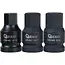 GEKO Slagdoppenset 1/2 Inch 8-delig CR-MO met 12-kant Doppen 27-36 mm en HEX H14 H17 H19