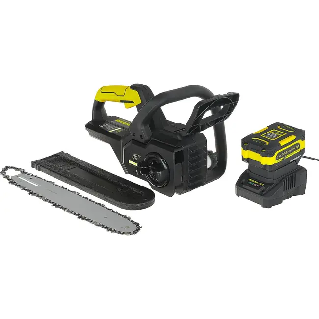John Gardener Accu kettingzaag 20 V 305 mm met borstelloze motor, 4,0 Ah accu en oplader inbegrepen