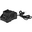 John Gardener Accu bosmaaier 20 V 380 mm met draadkop, 3-tands mes en complete 4,0 Ah accuset voor tuinwerk
