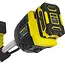 John Gardener Accu bosmaaier 20 V 380 mm met draadkop, 3-tands mes en complete 4,0 Ah accuset voor tuinwerk
