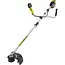 John Gardener Accu bosmaaier 20 V 380 mm met draadkop, 3-tands mes en complete 4,0 Ah accuset voor tuinwerk