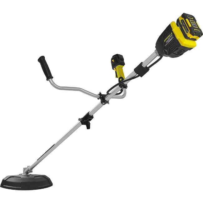 John Gardener Accu bosmaaier 20 V 380 mm met draadkop, 3-tands mes en complete 4,0 Ah accuset voor tuinwerk