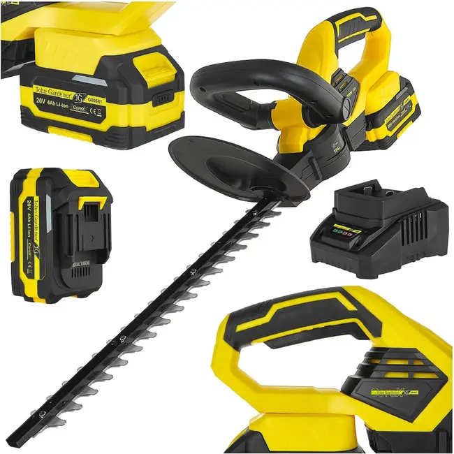 John Gardener Accu Heggenschaar 20 V 450 mm 16 mm Takdikte Inclusief 4,0 Ah Accu en Oplader