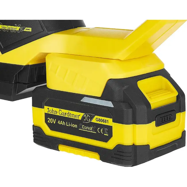 John Gardener Accu Heggenschaar 20 V 450 mm 16 mm Takdikte Inclusief 4,0 Ah Accu en Oplader