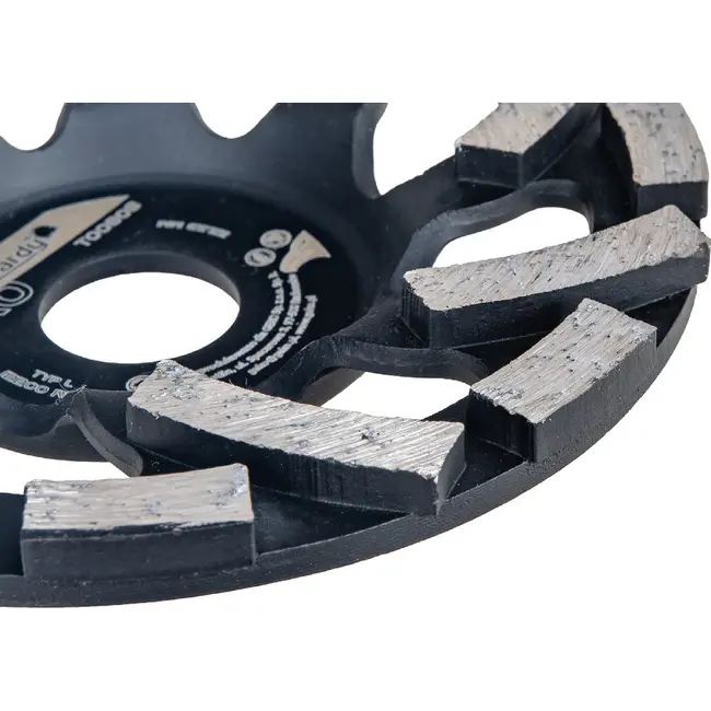 Tvardy Diamant Komschijf Type L 125 mm met 22,23 mm Asgat voor Beton, Cementdekvloeren en Baksteen