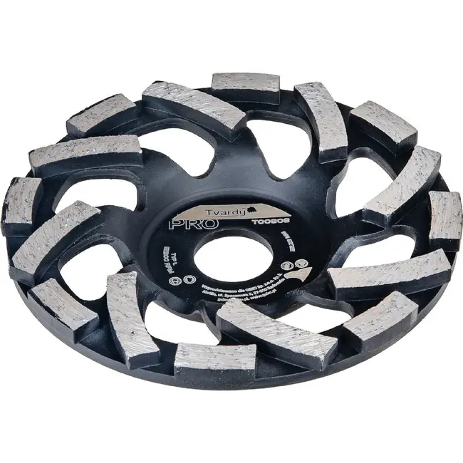 Tvardy Diamant Komschijf Type L 125 mm met 22,23 mm Asgat voor Beton, Cementdekvloeren en Baksteen