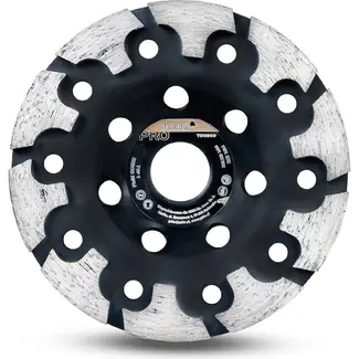 Tvardy Diamant Komschijf Type T 125 mm met 22,23 mm Asgat voor Beton, Cementdekvloeren en Baksteen