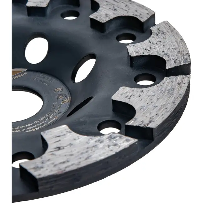 Tvardy Diamant Komschijf Type T 125 mm met 22,23 mm Asgat voor Beton, Cementdekvloeren en Baksteen