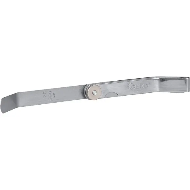 GEKO Gebogen Voelermaat 16 Bladen 0,127-0,508 mm van 65Mn Veerstaal voor Klepspeling en Mechanische Metingen