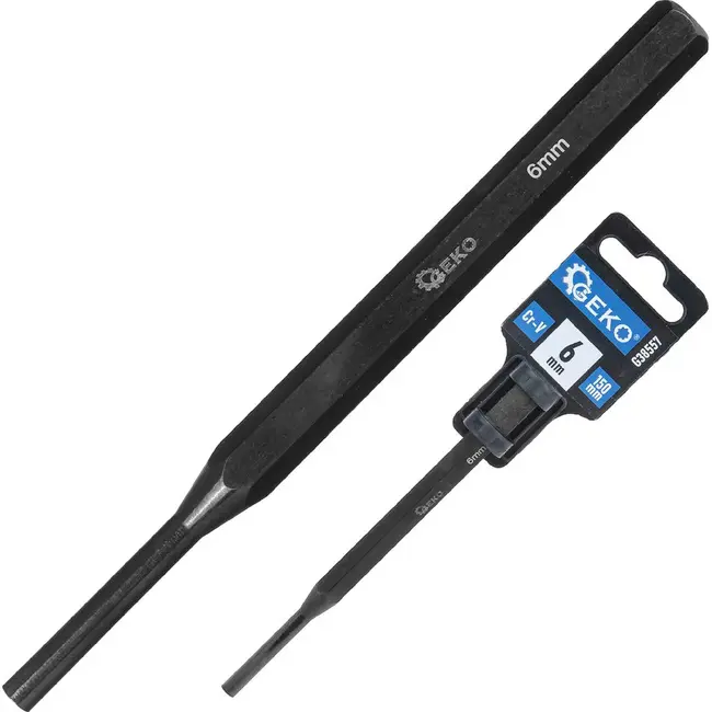 GEKO CrV doorslag 6 mm x 150 mm voor pennen en borgpennen