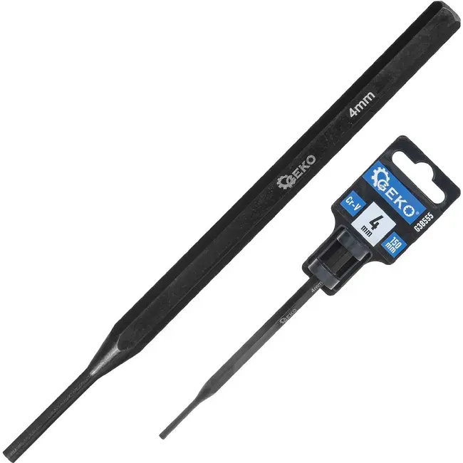 GEKO CrV doorslag 4 mm x 150 mm voor pennen en borgpennen