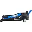 GEKO Lage hydraulische garagekrik 3 ton met dubbele pomp, voetpedaal en hefbereik van 75-505 mm