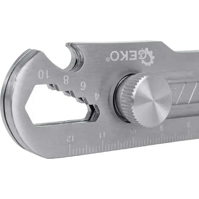 GEKO Multifunctioneel afbreekmes 18 mm SK2 met liniaal en mesvergrendeling