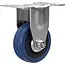GEKO Vast rubber transportwiel 50 mm 30 kg voor werkbanken en transportwagens