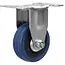 GEKO Vast rubber transportwiel 50 mm 30 kg voor werkbanken en transportwagens