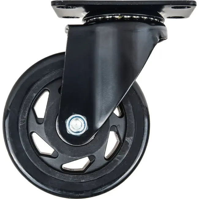 GEKO Zwenkwielen 100 mm set van 4 met 2 remmen, PVC wielen en 480 kg draagvermogen