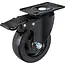 GEKO Zwenkwielen 100 mm set van 4 met 2 remmen, PVC wielen en 480 kg draagvermogen