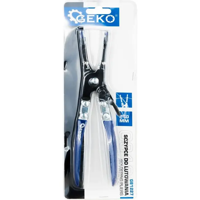 GEKO Soldeertang 240 mm met vergrendelmechanisme en beschermende bekken voor soldeerwerk