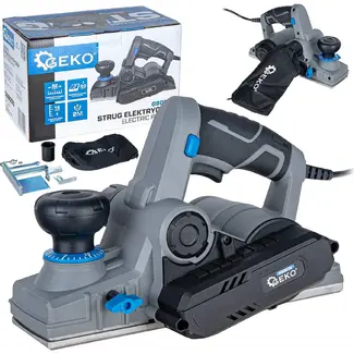 GEKO Elektrische schaaf 750 W met 82 mm schaafbreedte, 3 mm schaafdiepte en sponningdiepte tot 18 mm