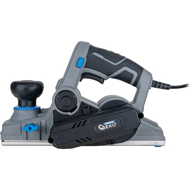 GEKO Elektrische schaaf 750 W met 82 mm schaafbreedte, 3 mm schaafdiepte en sponningdiepte tot 18 mm