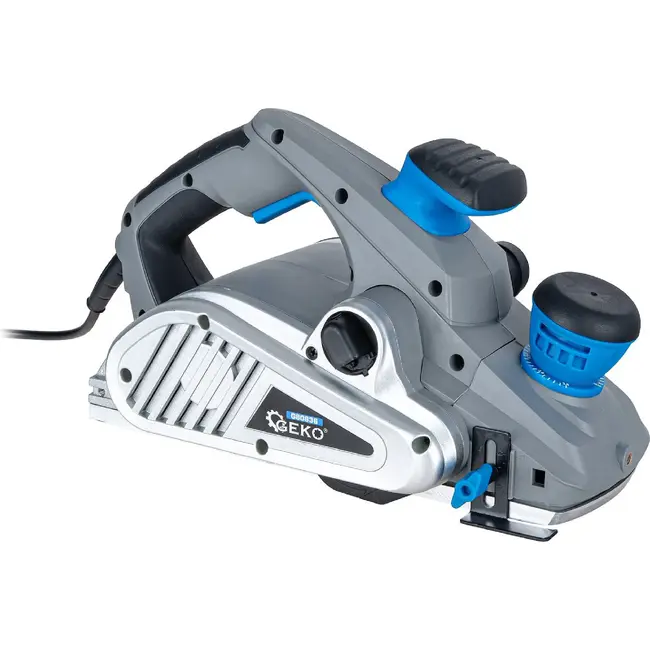 GEKO Elektrische schaaf 1300 W met 110 mm schaafbreedte, 3,5 mm schaafdiepte en sponningdiepte tot 14 mm