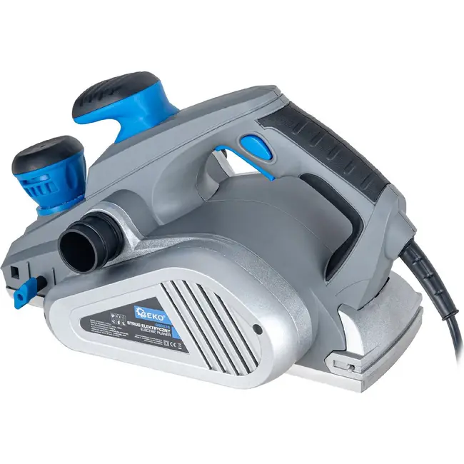 GEKO Elektrische schaaf 1300 W met 110 mm schaafbreedte, 3,5 mm schaafdiepte en sponningdiepte tot 14 mm