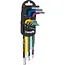 Tvardy 9-delige inbussleutelset van S2 gereedschapsstaal met kogelkop, kleurcodering en organizer 1,5 tot 10 mm